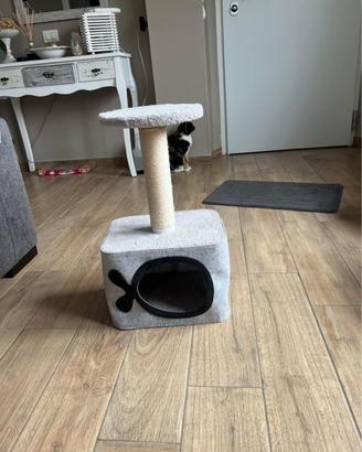 cuccia gatto con affila unghie