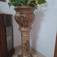 Vaso con porta piante