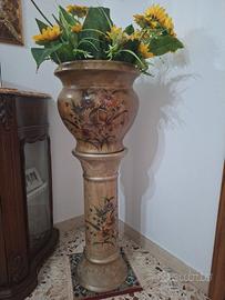 Vaso con porta piante