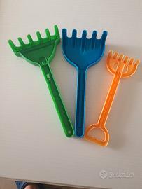 Giochi Mare spiaggia 3 rastrelli varie misure da 2