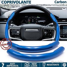 COPRIVOLANTE per LAND ROVER in FIBRA CARBONIO Blu