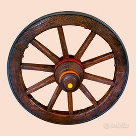 Ruote carro restaurate, nuove