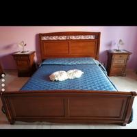 Letto matrimoniale in arte povera 