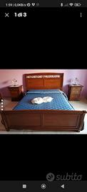 Letto matrimoniale in arte povera 
