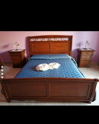 Letto matrimoniale in arte povera 