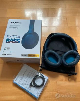 SONY XB900N Cuffie Wireless - Cancellazione Rumori