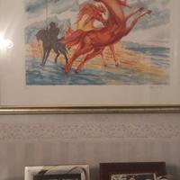 acquaforte  aligi sassu   pagato nel 90 1,8  milio