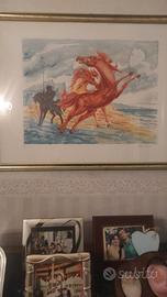 acquaforte  aligi sassu   pagato nel 90 1,8  milio