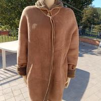 CAPPOTTO DONNA  MONTONE SHEARLING VINTAGE         
