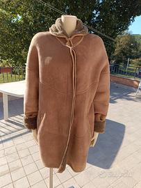 CAPPOTTO DONNA  MONTONE SHEARLING VINTAGE         