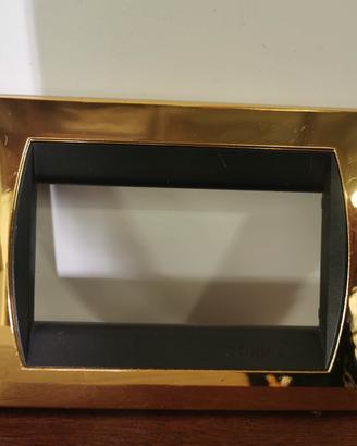 placca metallo oro bticino 