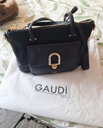 borsa Gaudì nera con tracolla