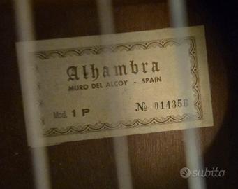 Chitarra Alhambra P1 Classica