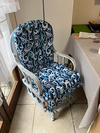 Sedia a dondolo vintage