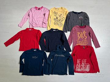 Maglie,vestiti BENETTON,Y-CLU',OVS,BRUMS 7/8 anni