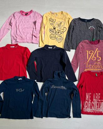 Maglie,vestiti BENETTON,Y-CLU',OVS,BRUMS 7/8 anni