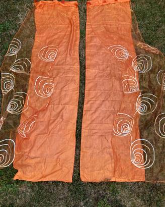 tende in voile polyestere doppio velo  con  asole