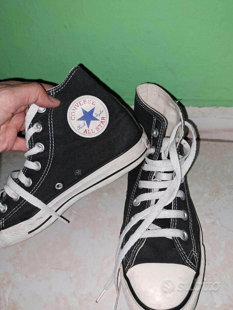 Converse platform 2024 bianche usate