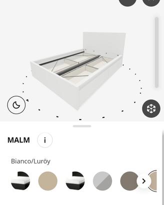 Malm letto matrimoniale Ikea 
