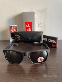 Ray-Ban Justin / Nero Opaco + Lenti White Mercury