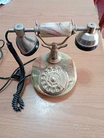 telefono vintage in onice 24 carati 
