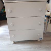 fasciatoio con cassettiera 