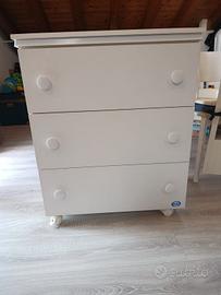 fasciatoio con cassettiera 