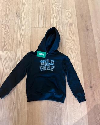 Felpa bambino Higgins Wild & Free nera 146/152