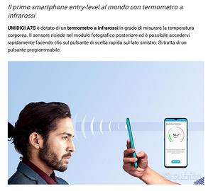 Smartphone con termometro