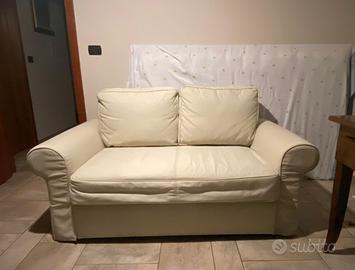 Divano letto due posti colore beige