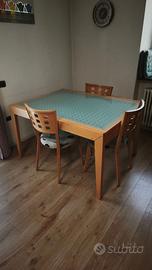 Tavolo allungabile Calligaris con 6 sedie