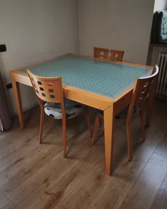 Tavolo allungabile Calligaris con 6 sedie