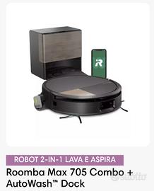 Roomba Max 705 Combo + AutoWash Dock