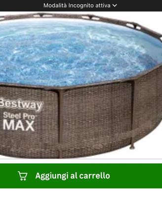 Piscina best way diametro 366 cm h 100