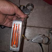 Frecce DPM stile Harley e piastre sterzo alluminio