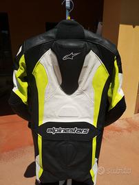 tuta moto 50 alpinestars intera in pelle