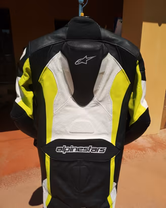 tuta moto 50 alpinestars intera in pelle