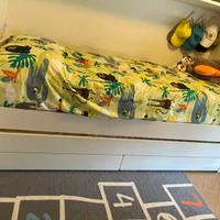 Letto contenitore Ikea SLAKT completo di materassi