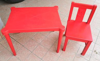 Tavolo + sedia per bambini 