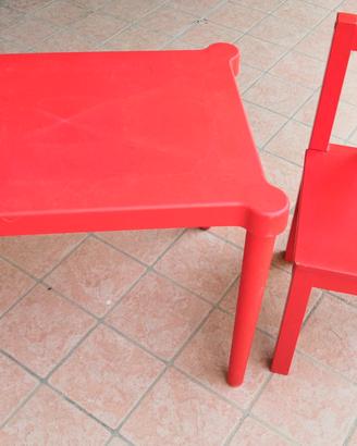 Tavolo + sedia per bambini 