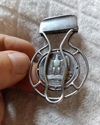 porta banconote d'epoca  fascista argento 