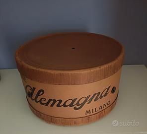 Scatola Cilindrica Vintage Alemagna Milano -