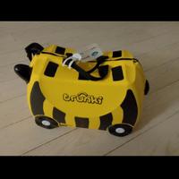 Valigia cavalcabile trunki gialla e nera tema ape