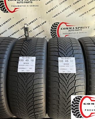 4 PNEUMATICI 235/45 R18 NEXEN INVERNALI 75%