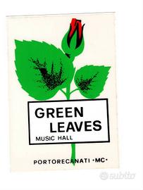 Adesivo trasparente discoteca Green Leaves