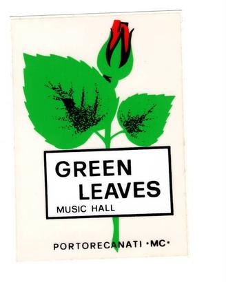 Adesivo trasparente discoteca Green Leaves