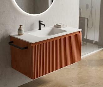 Mobile bagno sospeso design Novello Bloom