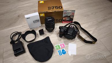 Nikon D750 + NIKKOR 24‑120mm f/4 VR - Kit completo