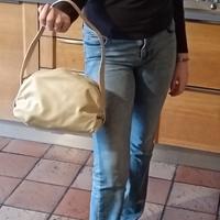 Borsa Borbonese originale in pelle color avorio