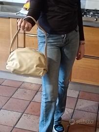 Borsa Borbonese originale in pelle color avorio